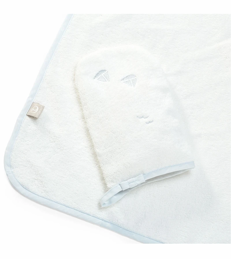 Stokke Hooded Towel - Blue Sea 1 Stokke Hooded Towel - Blue Sea