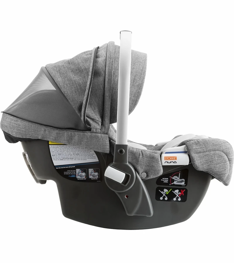 Stokke Pipa Infant Car Seat By Nuna - Black Melange 2 Stokke Pipa Infant Car Seat By Nuna - Black Melange - Image 2