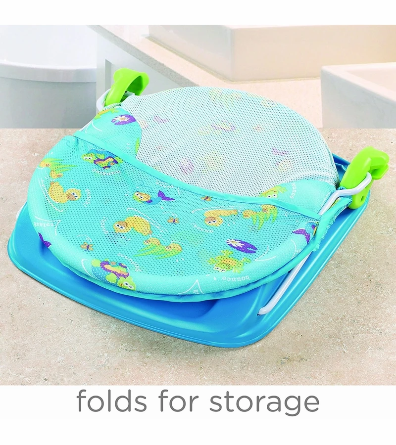 Summer Infant Deluxe Baby Bather - Blue 3 Summer Infant Deluxe Baby Bather - Blue - Image 3