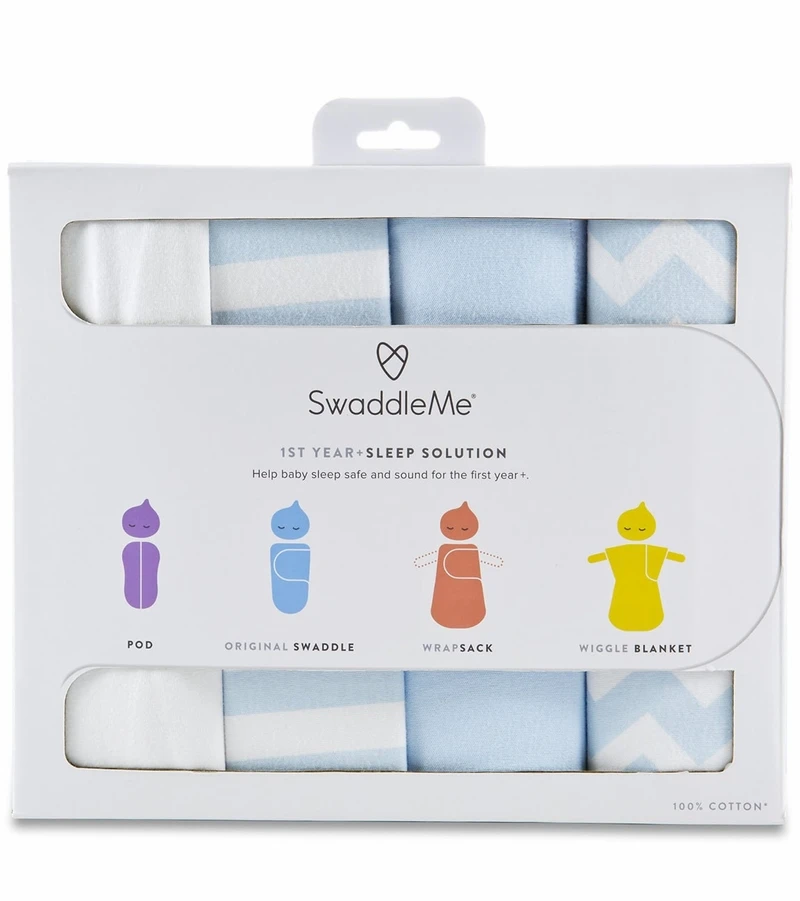 Summer Infant SwaddleMe 1st Year Safe Sleep Gift Set - Blue 6 Summer Infant SwaddleMe 1st Year Safe Sleep Gift Set - Blue - Image 6