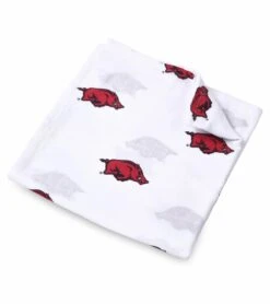 Three Little Anchors College Swaddle Blanket - Arkansas Razorbacks
