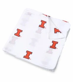 Three Little Anchors College Swaddle Blanket - Illinois Fighting Illini