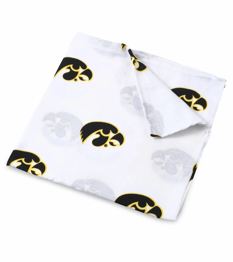 Three Little Anchors College Swaddle Blanket - Iowa Hawkeyes 1 Three Little Anchors College Swaddle Blanket - Iowa Hawkeyes