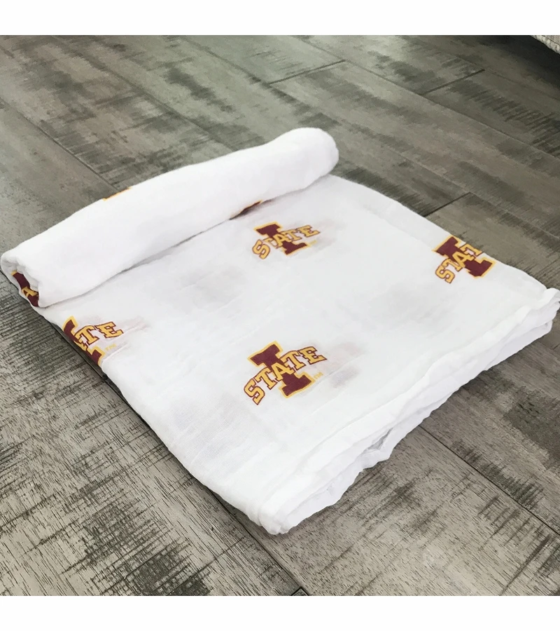 Three Little Anchors College Swaddle Blanket - Iowa State Cyclones 2 Three Little Anchors College Swaddle Blanket - Iowa State Cyclones - Image 2