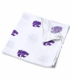 Three Little Anchors College Swaddle Blanket - Kansas State Wildcats