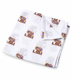 Three Little Anchors College Swaddle Blanket - LSU Tigers