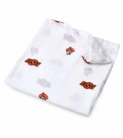 Three Little Anchors College Swaddle Blanket - Oklahoma State Cowboys