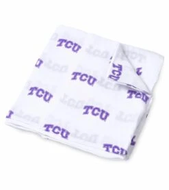 Three Little Anchors College Swaddle Blanket - Texas Christian University Horned Frogs