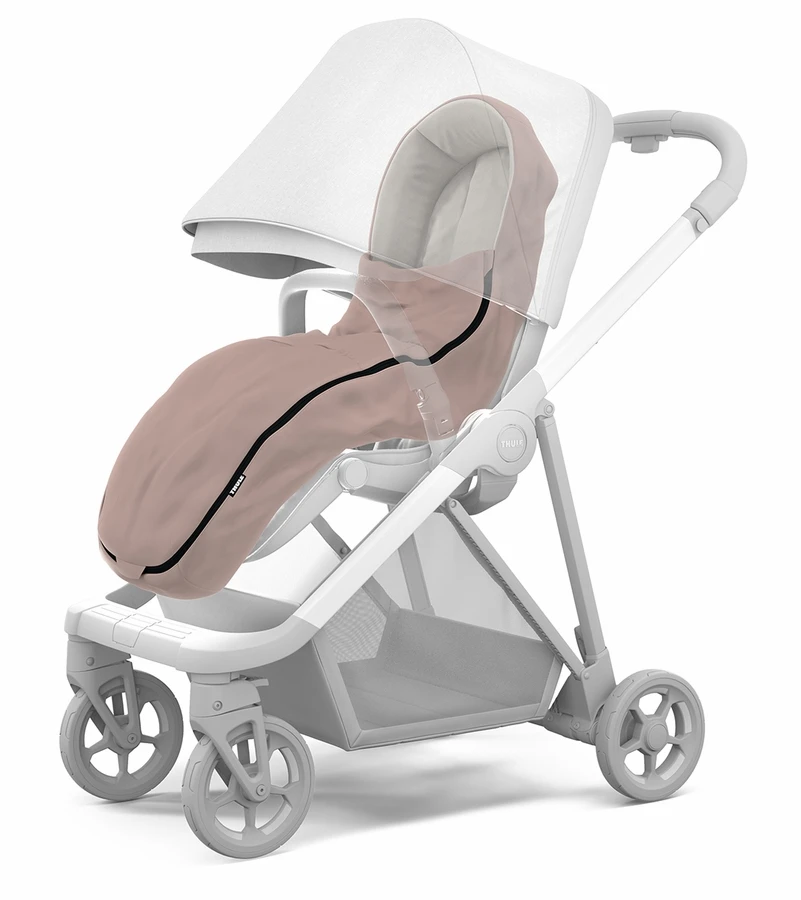 Thule Stroller Footmuff - Misty Rose 2 Thule Stroller Footmuff - Misty Rose - Image 2