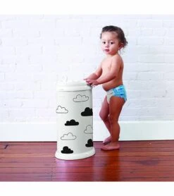 Ubbi® Ubbi Diaper Pail - White Clouds -Britax || Little Unicorn || Graco Shop ubbi diaper pail white clouds 135