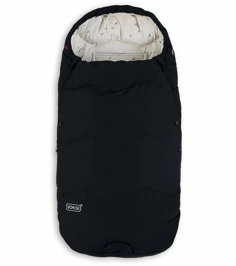 Voksi Explorer Footmuff - Black / Flying 1 Voksi Explorer Footmuff - Black / Flying