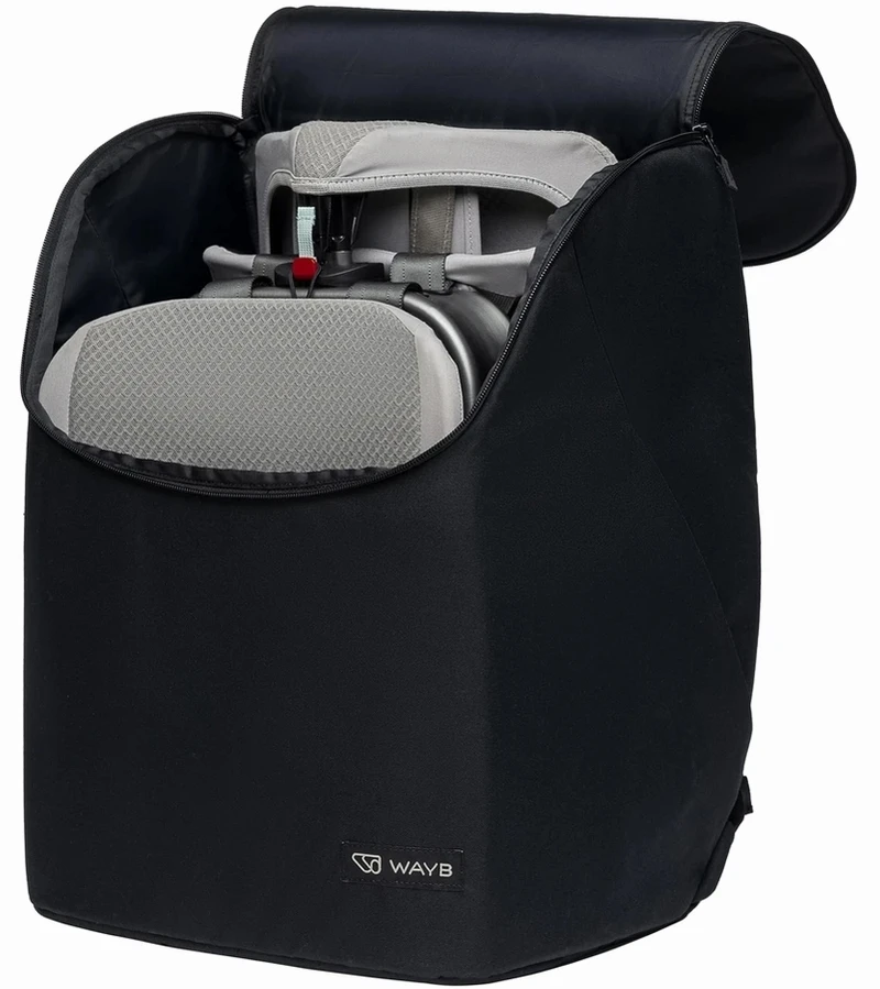 WAYB Pico Forward Facing Travel Car Seat + Deluxe Travel Bag Bundle - Jet 2 WAYB Pico Forward Facing Travel Car Seat + Deluxe Travel Bag Bundle - Jet - Image 2