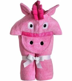 Yikes Twins Hooded Towel - Pink Pony